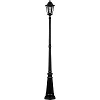 Светильник садово-парковый Feron "Шесть граней" 6211 220В 100Вт Е27 IP44 Черный 2100мм картинка 